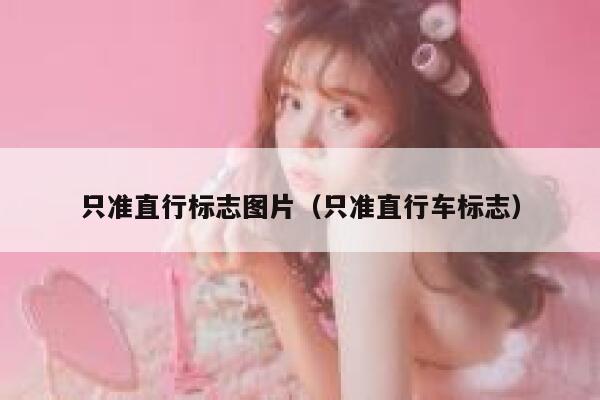 只准直行标志图片（只准直行车标志） 第1张