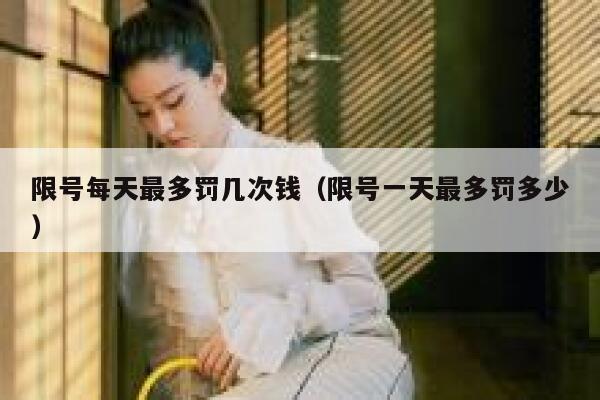 限号每天最多罚几次钱（限号一天最多罚多少） 第1张