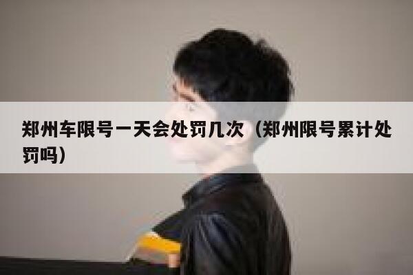 郑州车限号一天会处罚几次（郑州限号累计处罚吗） 第1张