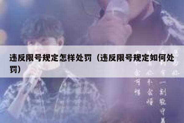 违反限号规定怎样处罚（违反限号规定如何处罚） 第1张