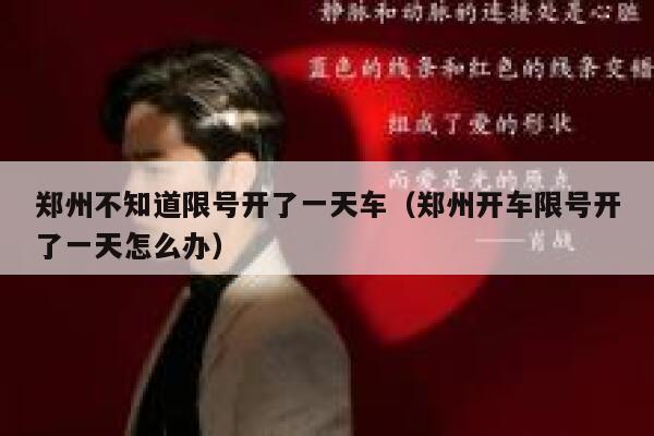 郑州不知道限号开了一天车（郑州开车限号开了一天怎么办） 第1张