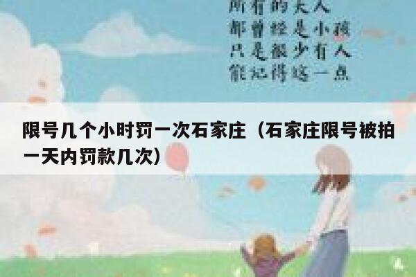 限号几个小时罚一次石家庄（石家庄限号被拍一天内罚款几次） 第1张