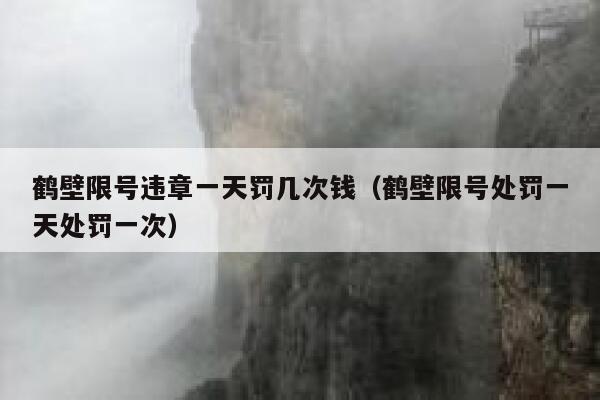 鹤壁限号违章一天罚几次钱（鹤壁限号处罚一天处罚一次） 第1张
