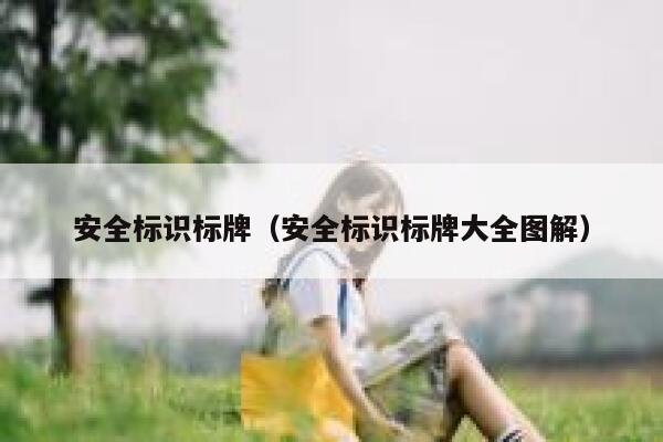 安全标识标牌（安全标识标牌大全图解） 第1张