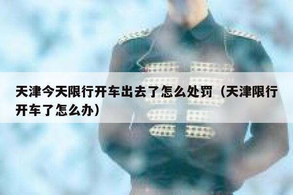 天津今天限行开车出去了怎么处罚（天津限行开车了怎么办） 第1张