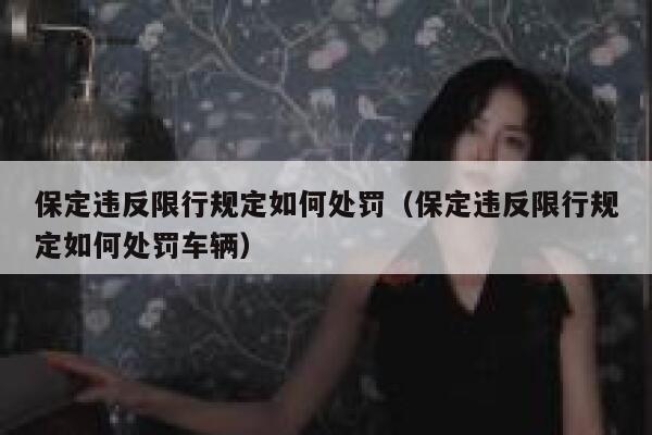 保定违反限行规定如何处罚（保定违反限行规定如何处罚车辆） 第1张