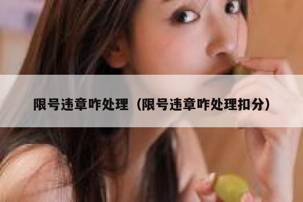 限号违章咋处理（限号违章咋处理扣分） 第1张