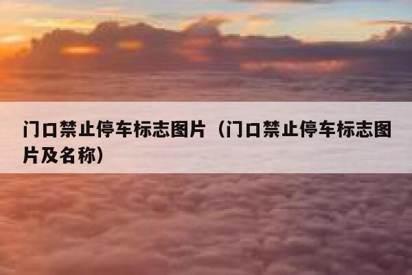 门口禁止停车标志图片（门口禁止停车标志图片及名称） 第1张