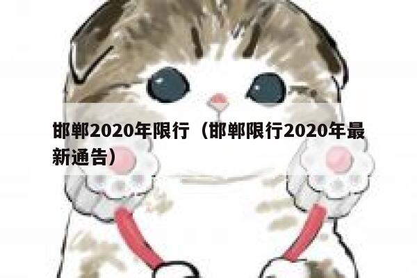 邯郸2020年限行（邯郸限行2020年最新通告） 第1张