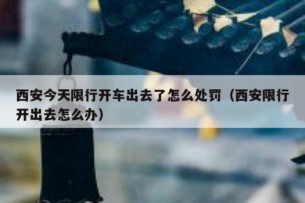 西安今天限行开车出去了怎么处罚（西安限行开出去怎么办） 第1张