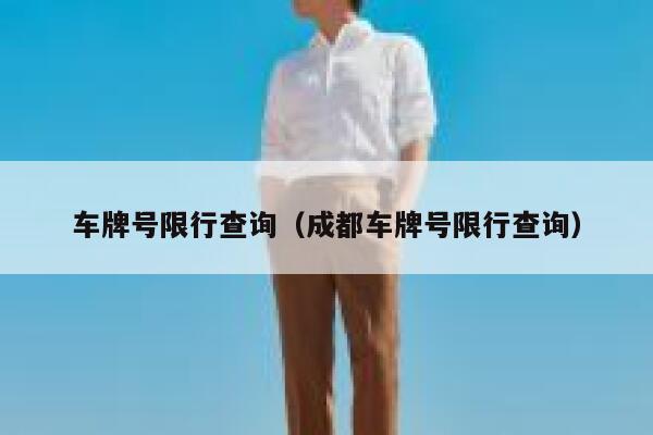 车牌号限行查询（成都车牌号限行查询） 第1张