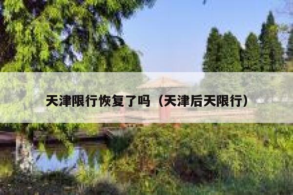 天津限行恢复了吗（天津后天限行） 第1张
