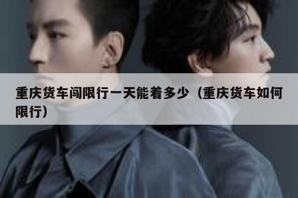 重庆货车闯限行一天能着多少（重庆货车如何限行） 第1张