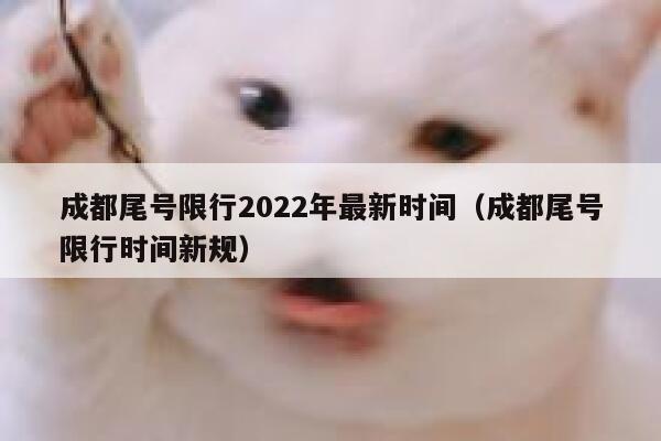 成都尾号限行2022年最新时间（成都尾号限行时间新规） 第1张