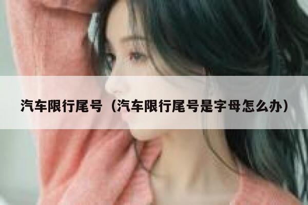 汽车限行尾号（汽车限行尾号是字母怎么办） 第1张