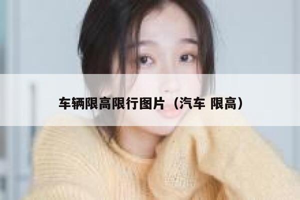 车辆限高限行图片（汽车 限高） 第1张