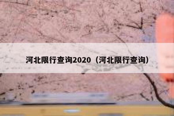 河北限行查询2020（河北限行查询） 第1张