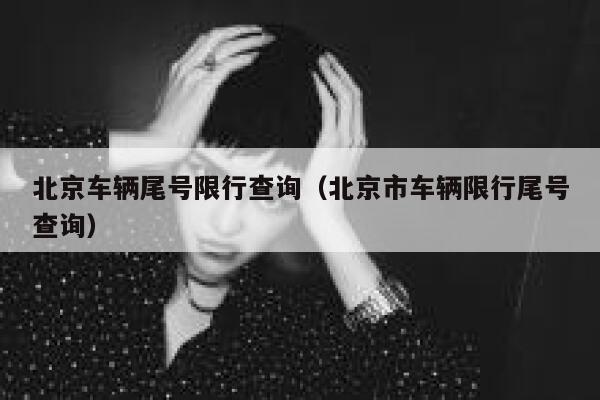 北京车辆尾号限行查询（北京市车辆限行尾号查询） 第1张