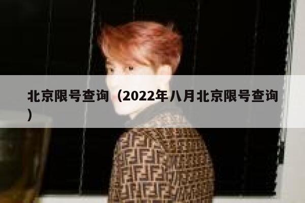 北京限号查询（2022年八月北京限号查询） 第1张