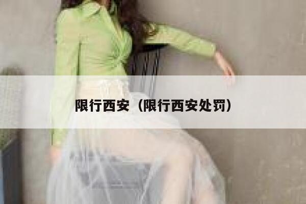 限行西安（限行西安处罚） 第1张