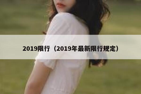2019限行（2019年最新限行规定） 第1张