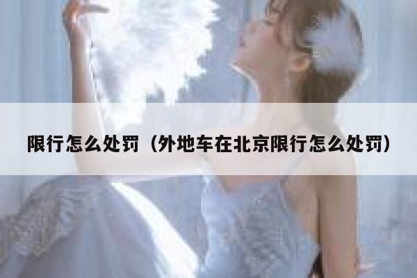 限行怎么处罚（外地车在北京限行怎么处罚） 第1张