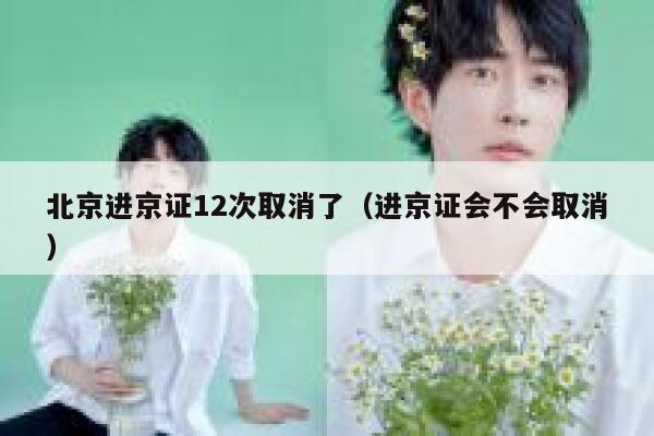 北京进京证12次取消了（进京证会不会取消） 第1张