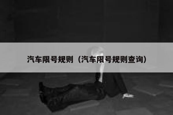 汽车限号规则（汽车限号规则查询） 第1张
