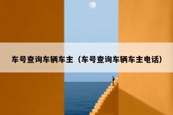 车号查询车辆车主（车号查询车辆车主电话） 第1张