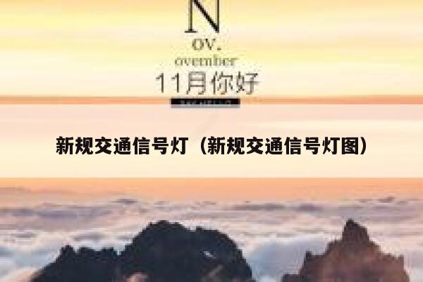 新规交通信号灯（新规交通信号灯图） 第1张