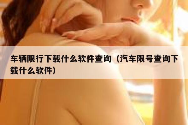 车辆限行下载什么软件查询（汽车限号查询下载什么软件） 第1张