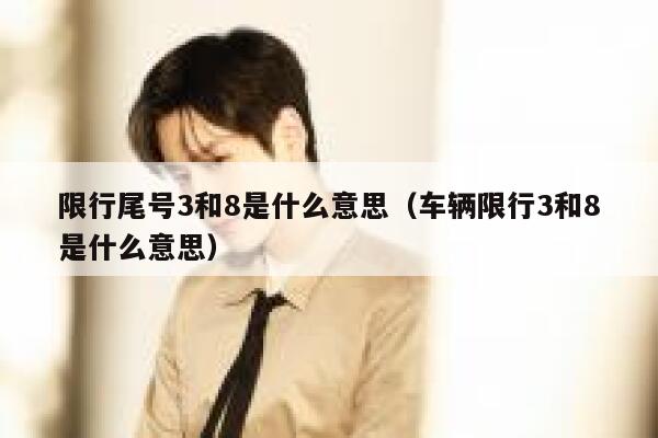 限行尾号3和8是什么意思（车辆限行3和8是什么意思） 第1张