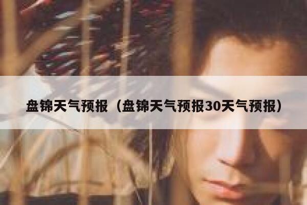 盘锦天气预报（盘锦天气预报30天气预报） 第1张