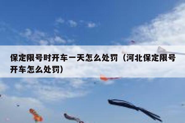 保定限号时开车一天怎么处罚（河北保定限号开车怎么处罚） 第1张
