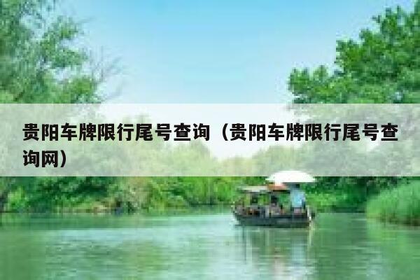 贵阳车牌限行尾号查询（贵阳车牌限行尾号查询网） 第1张