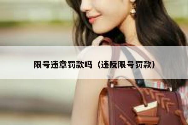 限号违章罚款吗（违反限号罚款） 第1张