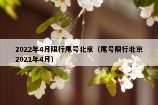 2022年4月限行尾号北京（尾号限行北京2021年4月） 第1张