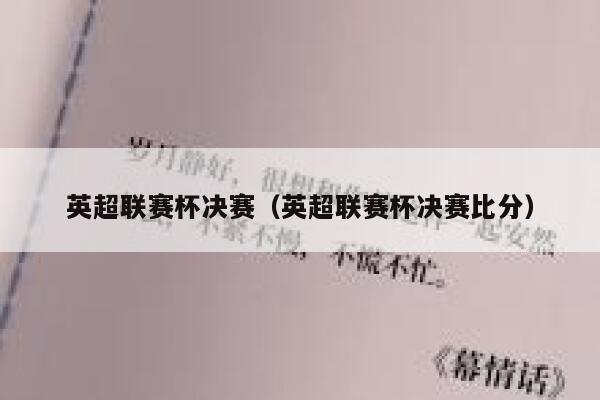 英超联赛杯决赛（英超联赛杯决赛比分） 第1张