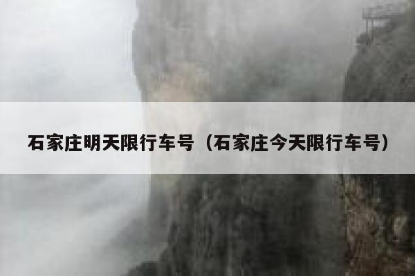 石家庄明天限行车号（石家庄今天限行车号） 第1张