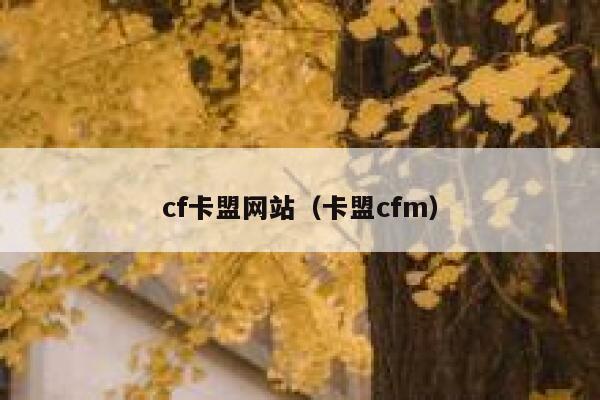 cf卡盟网站（卡盟cfm） 第1张