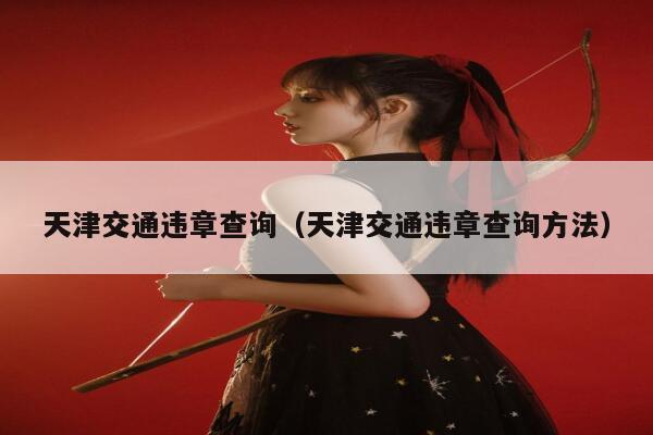 天津交通违章查询（天津交通违章查询方法） 第1张