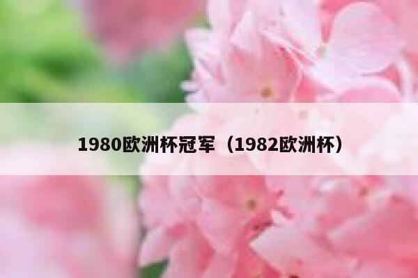 1980欧洲杯冠军（1982欧洲杯） 第1张