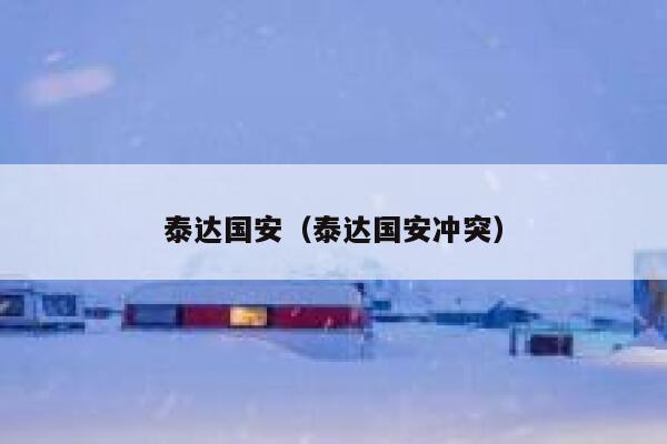 泰达国安（泰达国安冲突） 第1张